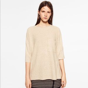Zara Brushed Knit T-Shirt